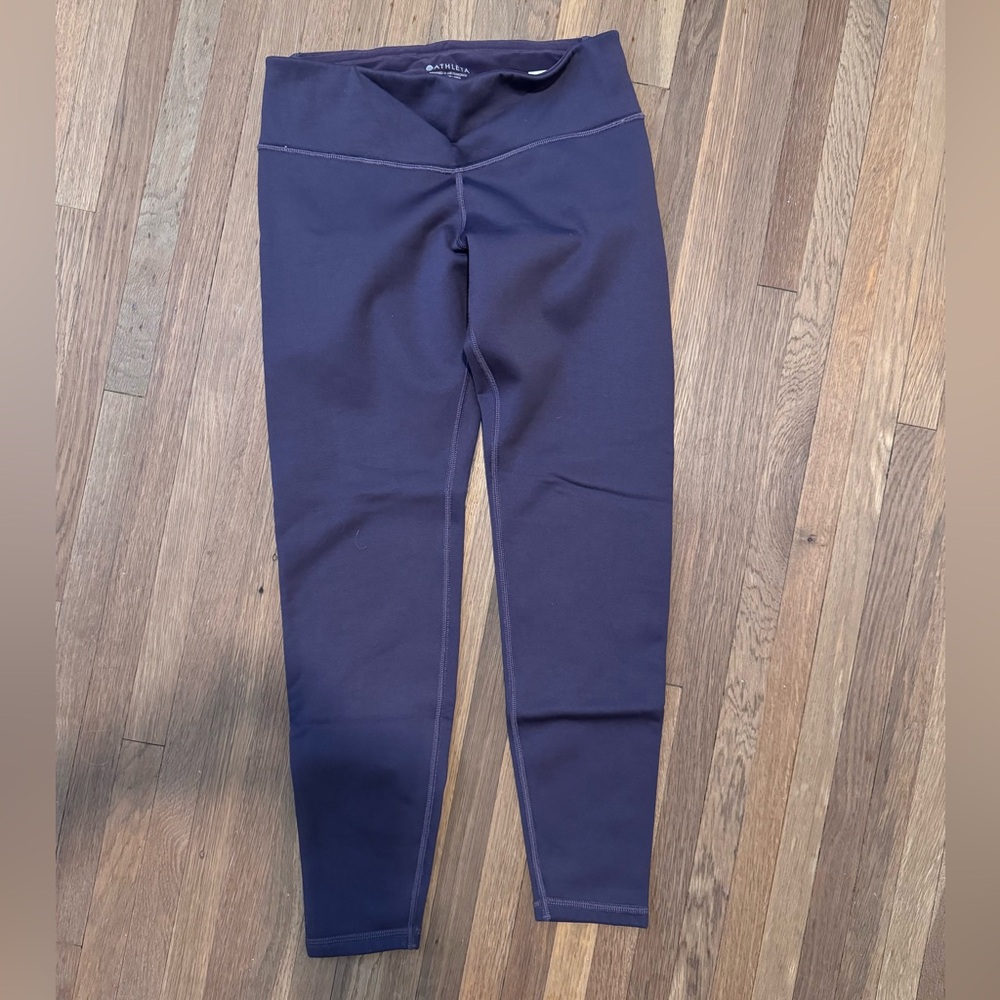 Athleta Plum Fleece Lined Leggings S